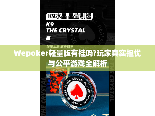 Wepoker轻量版有挂吗?玩家真实担忧与公平游戏全解析