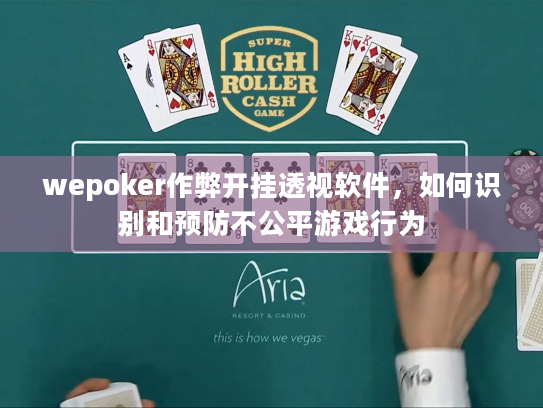 wepoker作弊开挂透视软件，如何识别和预防不公平游戏行为