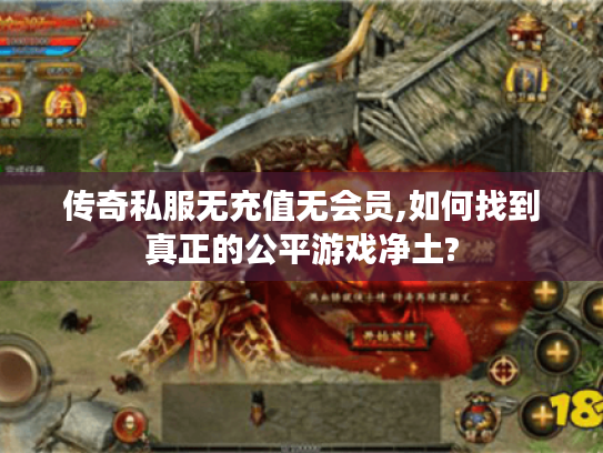 传奇私服无充值无会员,如何找到真正的公平游戏净土?
