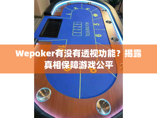 Wepoker有没有透视功能?揭露真相保障游戏公平 Wepoker有没有透视功能?揭露真相保障游戏公平