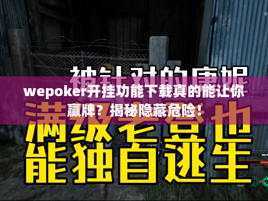 wepoker开挂功能下载真的能让你赢牌？揭秘隐藏危险！
