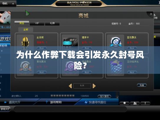 为什么作弊下载会引发永久封号风险？