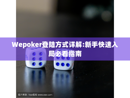 Wepoker登陆方式详解:新手快速入局必看指南