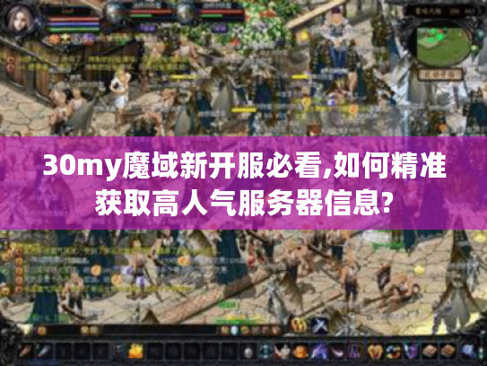 30my魔域新开服必看,如何精准获取高人气服务器信息?
