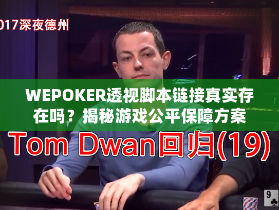 WEPOKER透视脚本链接真实存在吗？揭秘游戏公平保障方案