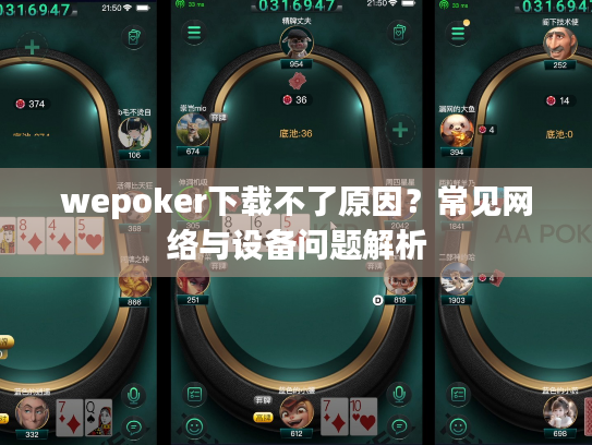 wepoker下载不了原因？常见网络与设备问题解析