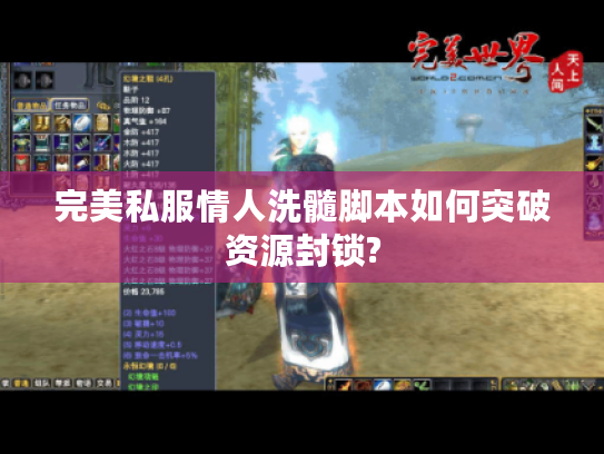 完美私服情人洗髓脚本如何突破资源封锁?