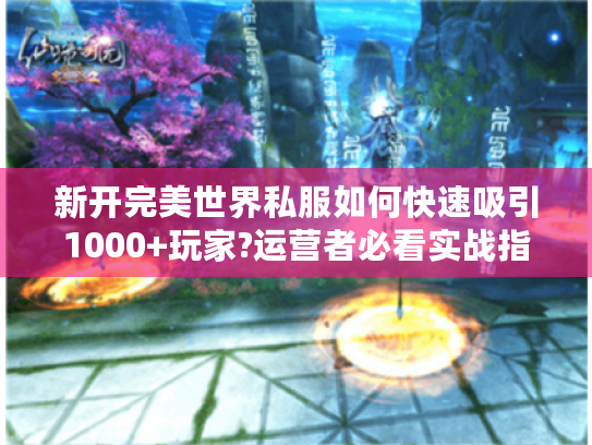 新开完美世界私服如何快速吸引1000+玩家?运营者必看实战指南