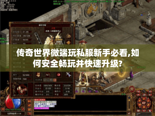 传奇世界微端玩私服新手必看,如何安全畅玩并快速升级?