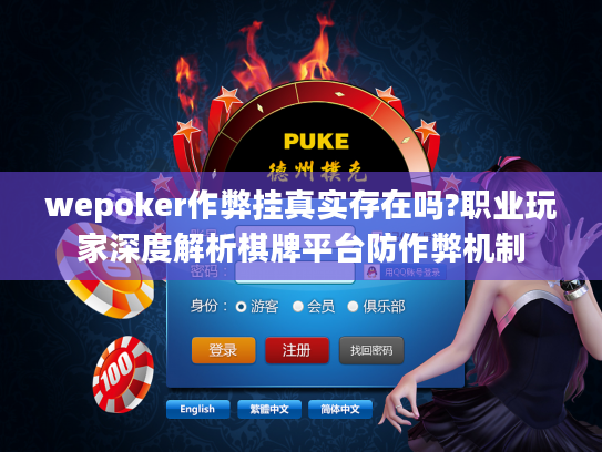 wepoker作弊挂真实存在吗?职业玩家深度解析棋牌平台防作弊机制