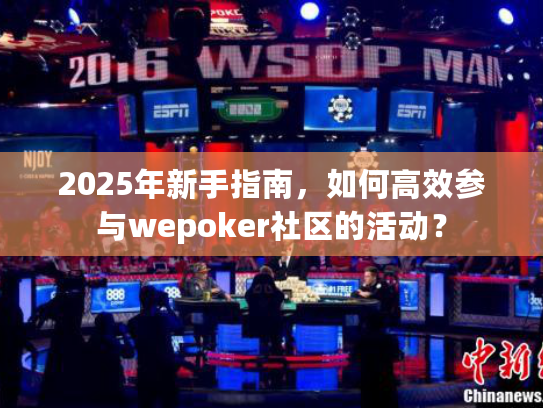 2025年新手指南，如何高效参与wepoker社区的活动？