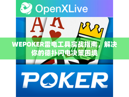WEPOKER雷电工具实战指南，解决你的德扑闪电决策困境