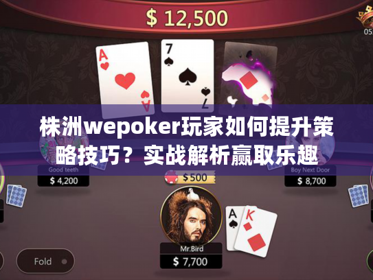 株洲wepoker玩家如何提升策略技巧？实战解析赢取乐趣