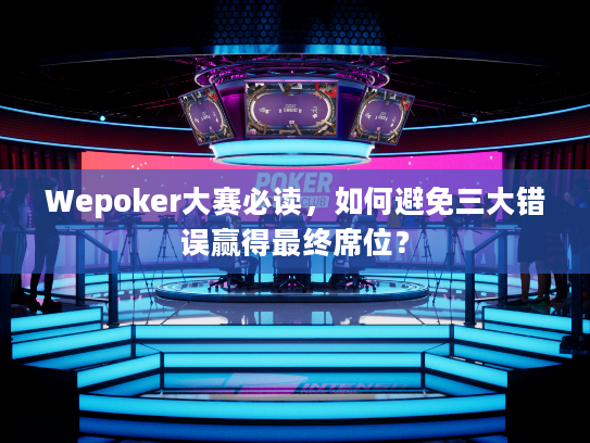 Wepoker大赛必读，如何避免三大错误赢得最终席位？