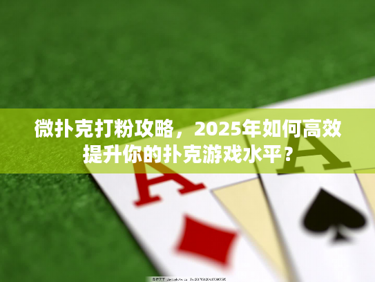 微扑克打粉攻略,2025年如何高效提升你的扑克游戏水平? 微扑克打粉攻略,2025年如何高效提升你的扑克游戏水平?