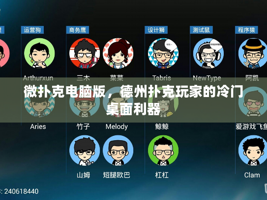 微扑克电脑版，德州扑克玩家的冷门桌面利器