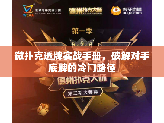 微扑克透牌实战手册，破解对手底牌的冷门路径