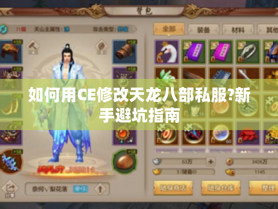 如何用CE修改天龙八部私服?新手避坑指南