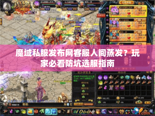 魔域私服发布网客服人间蒸发？玩家必看防坑选服指南