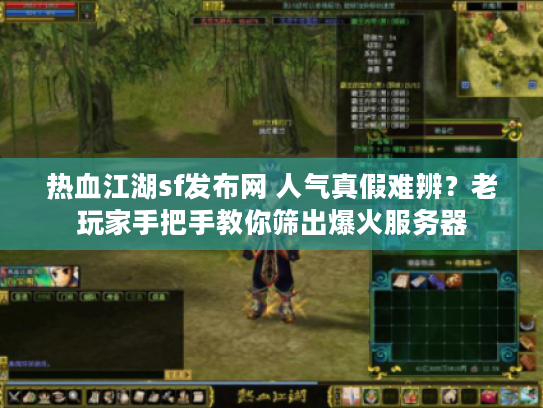 热血江湖sf发布网 人气真假难辨？老玩家手把手教你筛出爆火服务器