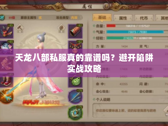 天龙八部私服真的靠谱吗？避开陷阱实战攻略