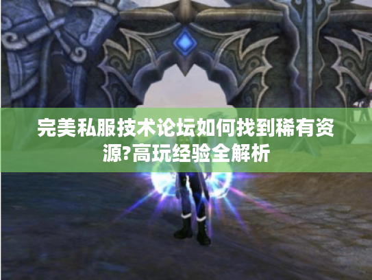 完美私服技术论坛如何找到稀有资源?高玩经验全解析