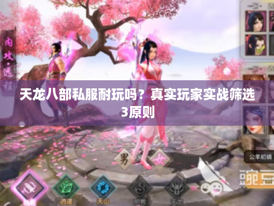 天龙八部私服耐玩吗？真实玩家实战筛选3原则