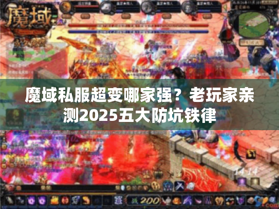 魔域私服超变哪家强？老玩家亲测2025五大防坑铁律