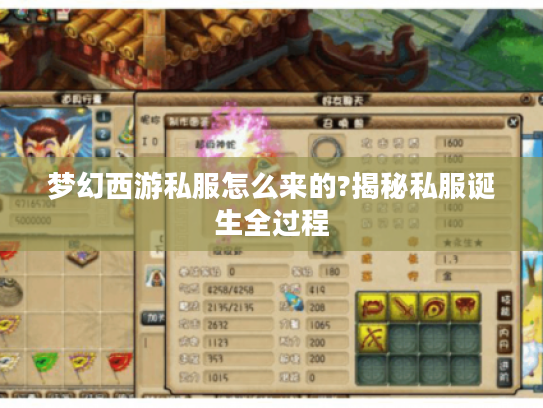 梦幻西游私服怎么来的?揭秘私服诞生全过程