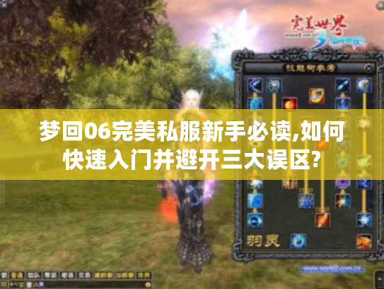梦回06完美私服新手必读,如何快速入门并避开三大误区?