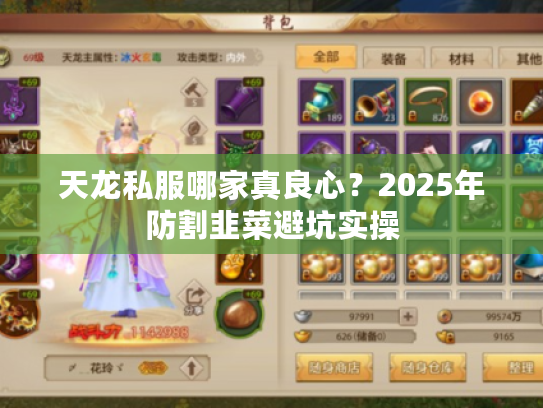 天龙私服哪家真良心？2025年防割韭菜避坑实操