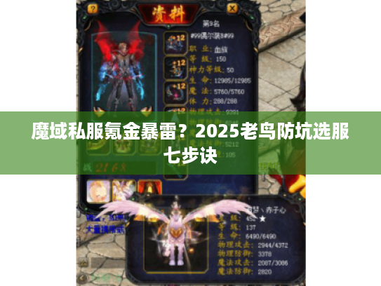 魔域私服氪金暴雷？2025老鸟防坑选服七步诀