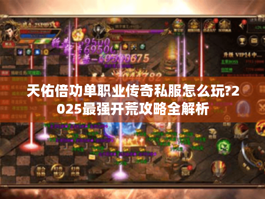 天佑倍功单职业传奇私服怎么玩?2025最强开荒攻略全解析