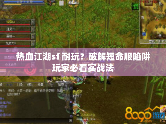 热血江湖sf 耐玩？破解短命服陷阱玩家必看实战法