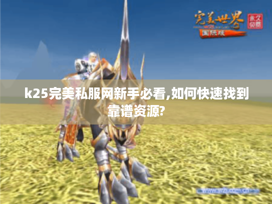 k25完美私服网新手必看,如何快速找到靠谱资源?