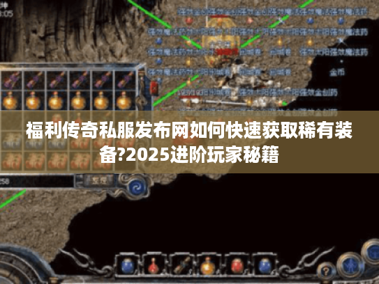 福利传奇私服发布网如何快速获取稀有装备?2025进阶玩家秘籍