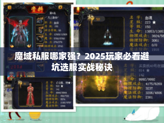 魔域私服哪家强？2025玩家必看避坑选服实战秘诀
