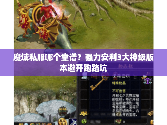 魔域私服哪个靠谱？强力安利3大神级版本避开跑路坑