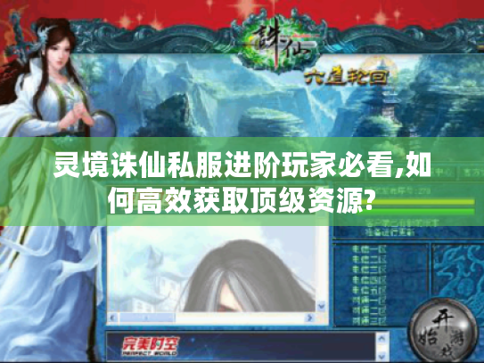 灵境诛仙私服进阶玩家必看,如何高效获取顶级资源?