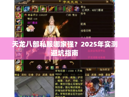 天龙八部私服哪家强？2025年实测避坑指南
