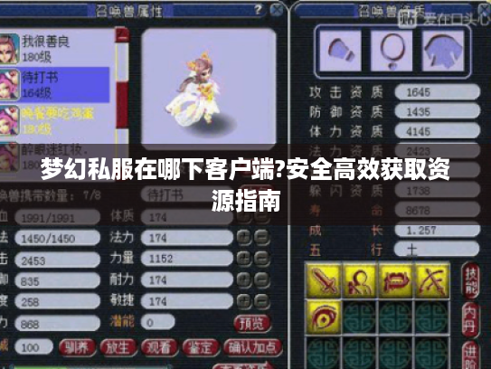 梦幻私服在哪下客户端?安全高效获取资源指南