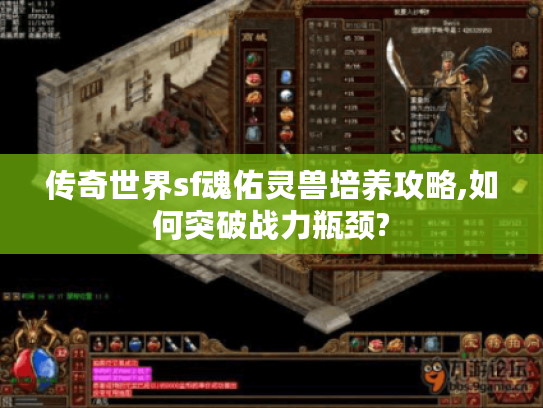 传奇世界sf魂佑灵兽培养攻略,如何突破战力瓶颈?
