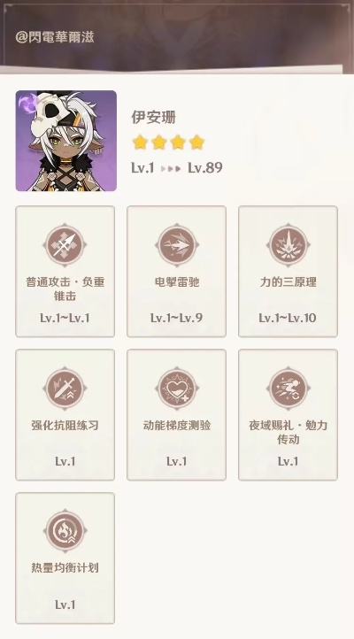 原神伊安珊技能加点攻略