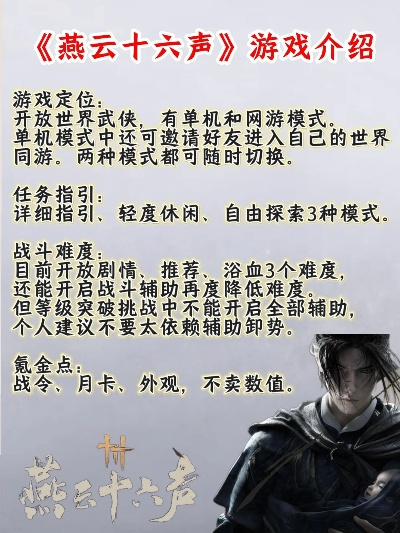 《燕云十六声点卡制揭秘：揭秘游戏收费模式》