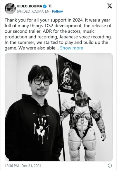 《死亡搁浅2》BW2025独家首曝！小岛秀夫亲临现场，揭秘神秘新篇章