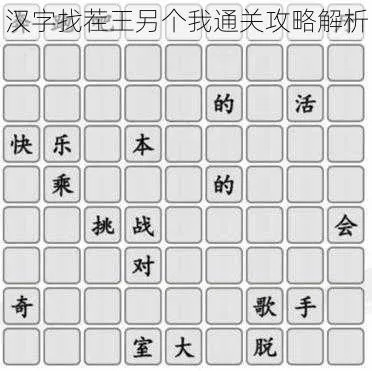 汉字找茬王:揭秘龙头企业如何轻松过关攻略 汉字找茬王:揭秘龙头企业如何轻松过关攻略