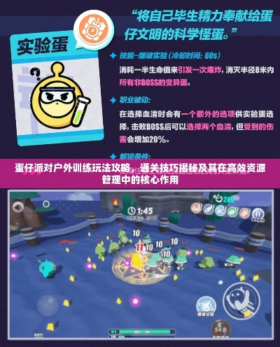 蛋仔派对户外训练攻略：轻松通关秘籍大揭秘