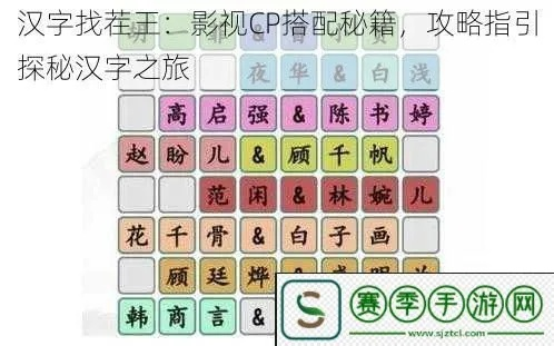 《汉字找茬王CP攻略:影视剧情侣通关秘籍》 《汉字找茬王CP攻略:影视剧情侣通关秘籍》