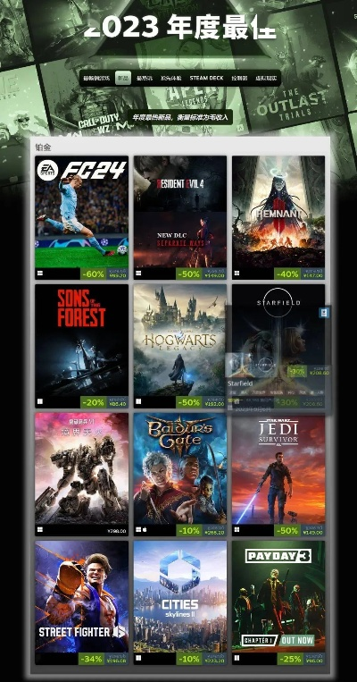 热力榜单揭晓：2023年度最受欢迎3D视觉游戏盘点