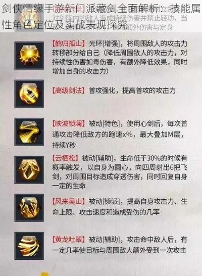 金羽穿山剑门派属性解析，独家揭秘！